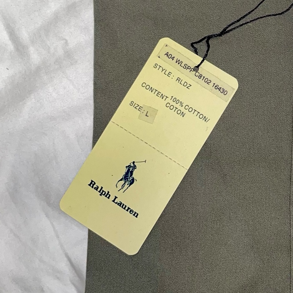 Ralph Lauren Men's Olive Button Down Shirt - Picture 9 of 9